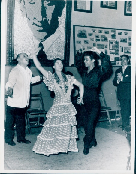 Photo film scene Barcelona, couple of dancers, FRG 1952, Jordan J. von Boyadjieff
