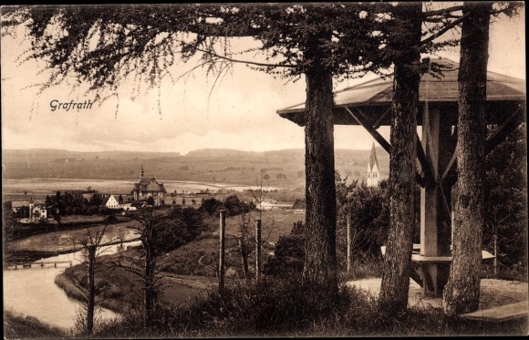 Ansichtkaart Grafrath in Opper-Beieren, Panorama