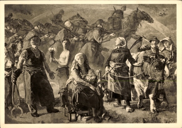 Artist PC Schmitz Wiedenbrück, Hans, Fighting People, HDK 390