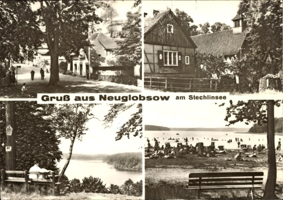 Postcard Neuglobsow Stechlin Brandenburg, Stechlinsee