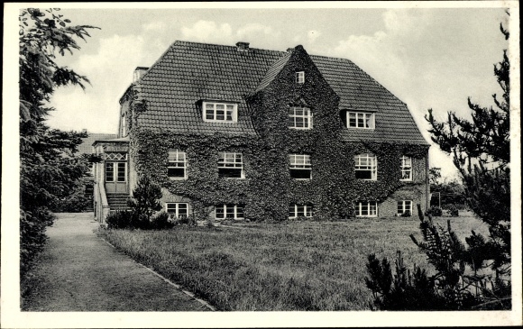 Postcard Südstrand Wyk auf Föhr North Friesland, children&#39;s home Koehler