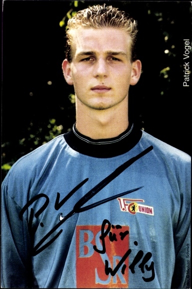 Autogrammkarte Fußballer Patrick Vogel, 1. FC Union Berlin, Autogramm