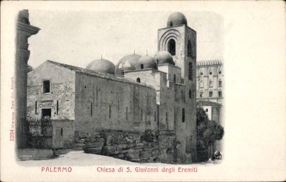 Ak Palermo Sizilien Sicilia Italien,  Chiesa di S. Giovanni degli Eremiti,  Architektur