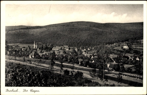 Postcard Burbach in Siegerland, general view