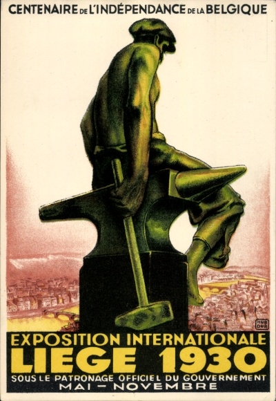 Postcard Liège Liège Wallonia, World Exhibition 1930, Centenary of Belgian Independence