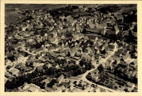 Ak Babenhausen in Hessen, Luftaufnahme von   Architektur, Wohngebiete