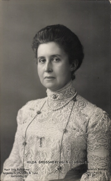Postcard Grand Duchess Hilda of Baden, portrait