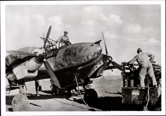 Photo Heinrich Hoffmann, Messerschmitt Me 110 destroyer aircraft, February 1942