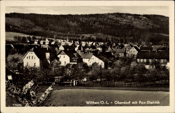 Ak Wilthen in der Oberlausitz, Oberdorf mit Pan Dietrich