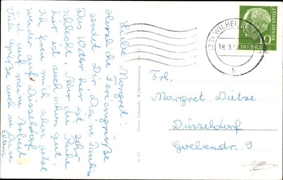 Postcard Wilhelmshaven in Lower Saxony, view of the bathing ship Rüstringen