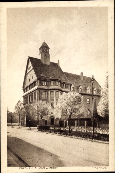 Postcard Frechen North Rhine Westphalia, town hall