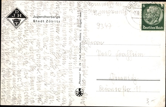 Postcard Zöblitz Marienberg in the Erzgebirge of Saxony, lot at the youth hostel DJH, children