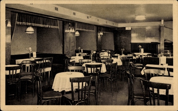 Postcard Mühlhausen in Thuringia, Central-Cafe-Palast