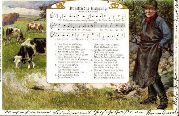 30 individual song cards, Anton Günther