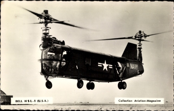 Photo Postcard Bell HSL-1 (USA) Navy, Collection Aviation-Magazine