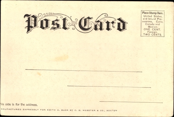 Postcard Concord Massachusetts USA, Home of Ralph Waldo Emerson