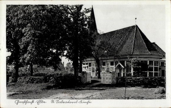 Postcard Geesthacht on the Elbe, St. Salvatoris Church