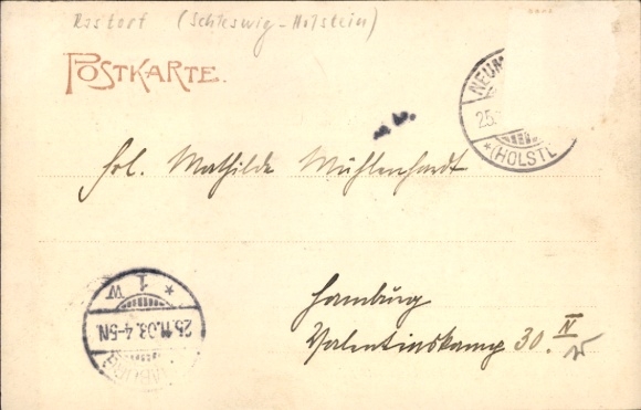 Postcard Rastorf Schleswig-Holstein, on the Schwentine