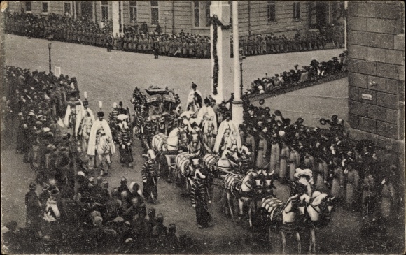 PC Budapest Hungary, coronation of King Charles IV, coronation procession