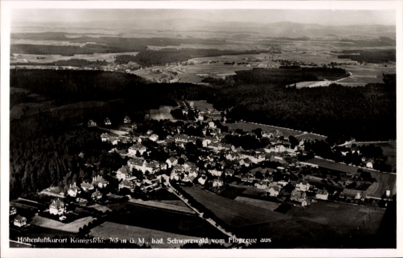 Ak Königsfeld im Schwarzwald Baden, Fliegeraufnahme