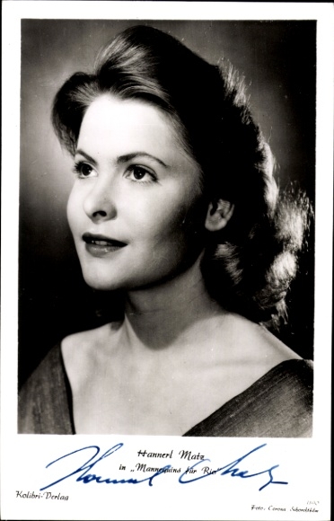 Actress Johanna Matz,