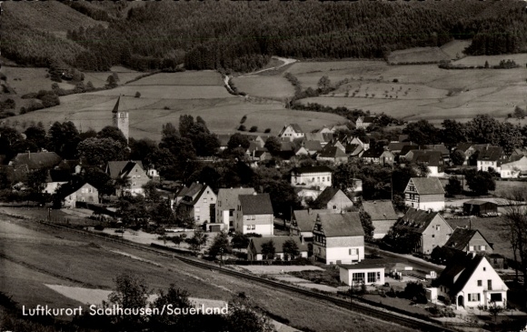 Postcard Saalhausen Lennestadt in the Sauerland, general view