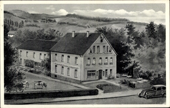 Postcard Bad Eilsen Lower Saxony, Guesthouse and Pension Jägerhof
