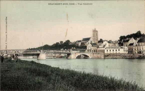 Ak Beaumont sur Oise Val d’Oise, Vue générale