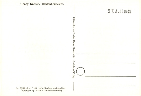 Postcard Heidenheim an der Brenz Württemberg, aerial photograph