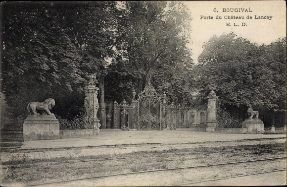 Ak Bougival Yvelines, Porte du Château de Lancay