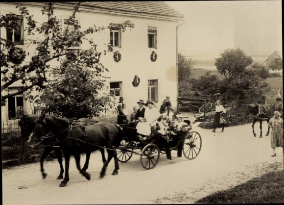 Fot. Johnsbach Steiermark?, Gasthof Johnsbach, wagon