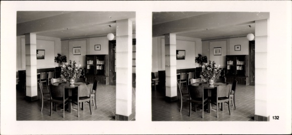 Stereo spatial image Photo The NS model companies 1937-38 No. 442 III/132 Tafelglashüttenwerke Uhsmannsdorf