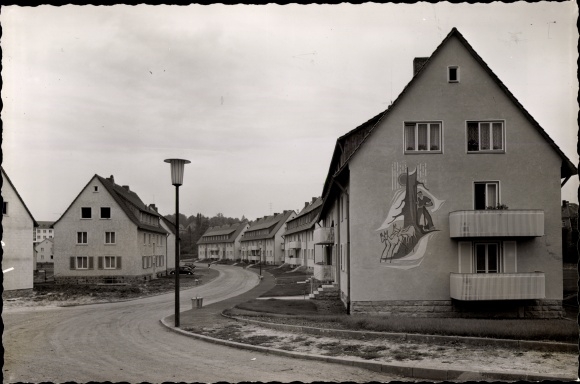foto Alsfeld in Hessen, nieuwe nederzetting 1960