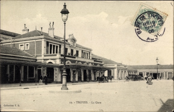 Ak Troyes Aube, treinstation