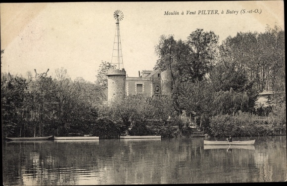 Postcard Butry Val-d&#39;Oise, Windmill Pilter