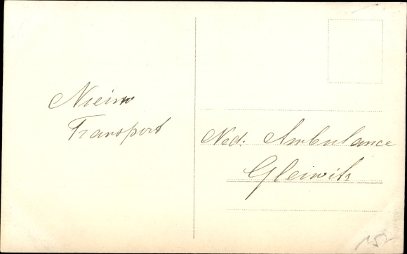 Photo Postcard Gliwice Gleiwitz Oberschlesien, Ned. Ambulance, hospital Dutch Red Cross, wounded
