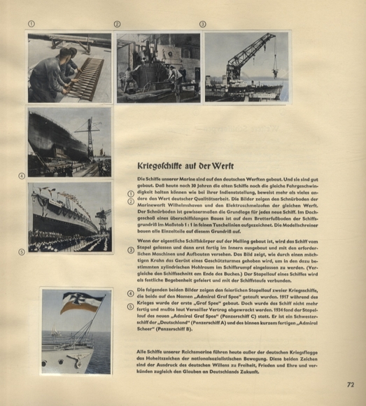 German Reichsmarine Service and Life of the Sailors Collector's Photo Album Constantin Cigarette Factory, H