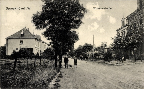 Postcard Sprockhövel in the Ruhr area, Wittenerstraße