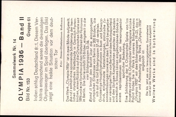 Collection picture Olympia 1936, polo game Germany India