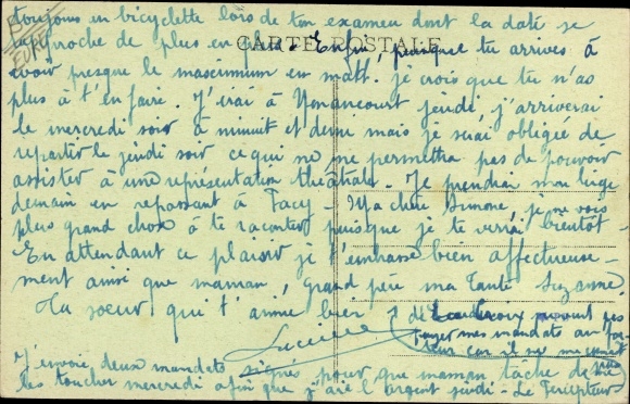 Postcard Brionne Eure, Chateau du Bois David
