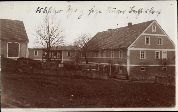 Photo Postcard Berthelsdorf Weissenborn in the Ore Mountains, homestead