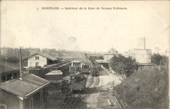 Postcard Robinson Hauts de Seine, train station