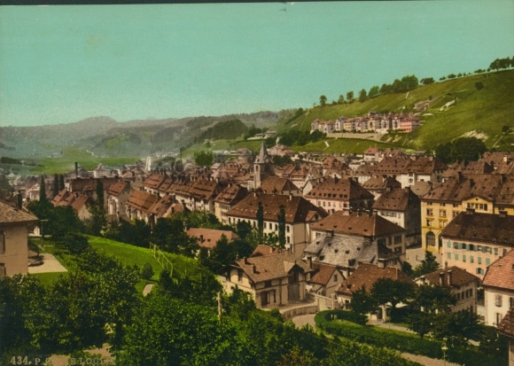 Photo Le Locle Kt Neuchâtel, general view of the village