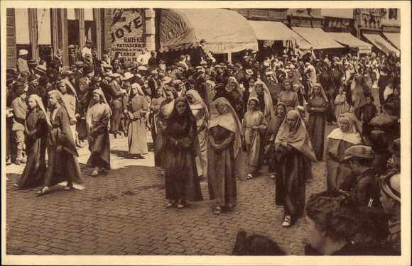 PC Bruges West Flanders, Procession of St. Blood, Holy Women along the Calvary Way