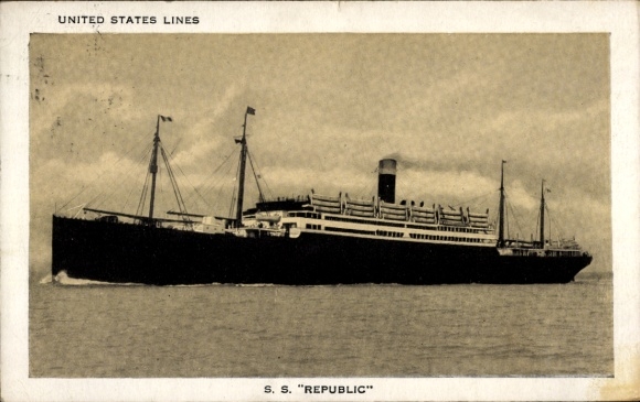 AK-stoomboot SS Republic, United States Lines USL