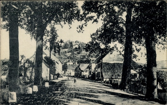 Postcard Homburg in the Saarpfalz district, Zweibrücker Straße
