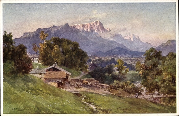 Artist PC Compton, ET, Berchtesgaden in Upper Bavaria, Untersberg-Schönau