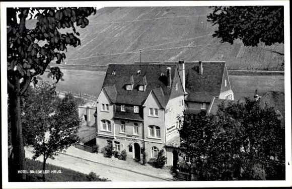 Postcard Briedel on the Moselle, Hotel Briedeler Haus, winegrowing and wine trade