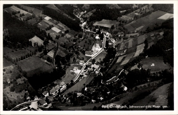 Ak Bad Griesbach im Schwarzwald, Fliegeraufnahme