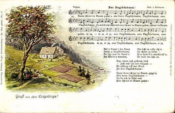 30 song cards, Anton Günther